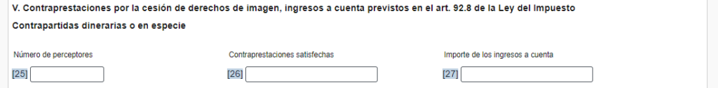 Derechos de Imagen Modelo 111