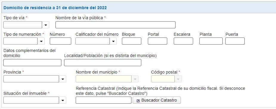 Domicilio de residencia nueva ayuda de 200 euros